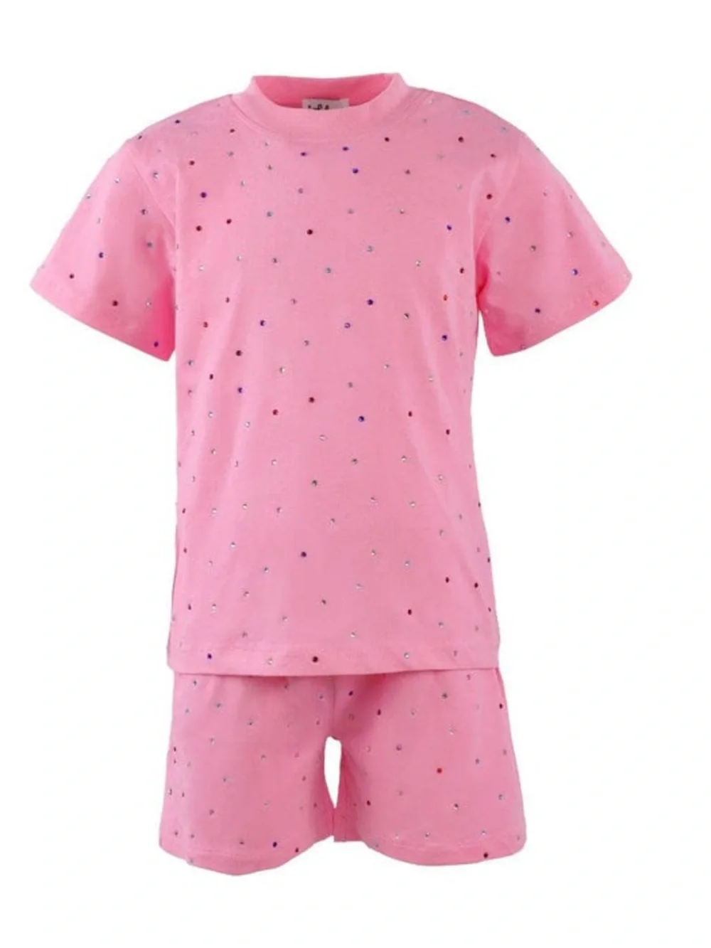 Lola + The Boys Pink Rhinestone Set